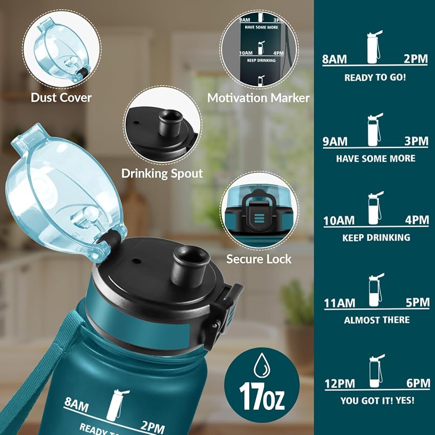 Detalle de HoneyHolly Botella Agua 500 ml para niños 🚰