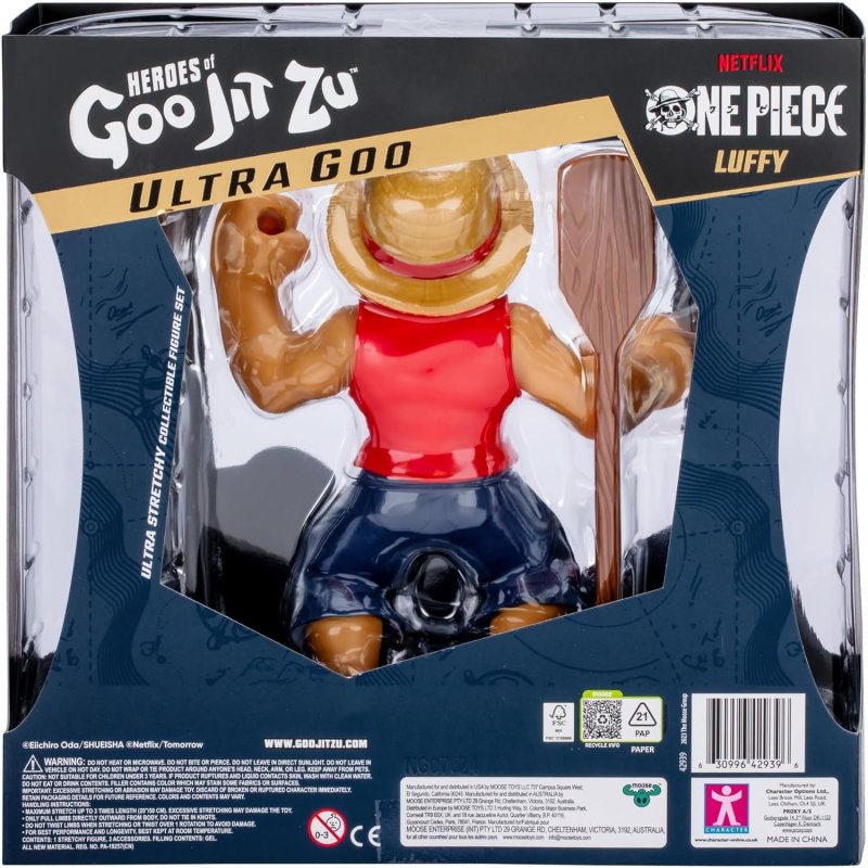 Detalle de Character Options Monkey D. Luffy, figura elástica de One Piece de 12 cm