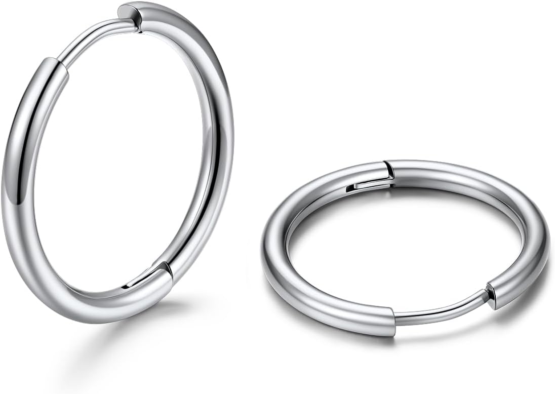 Detalle de U7 Huggie Creolen 16 mm Mini Hoop Ohrringe