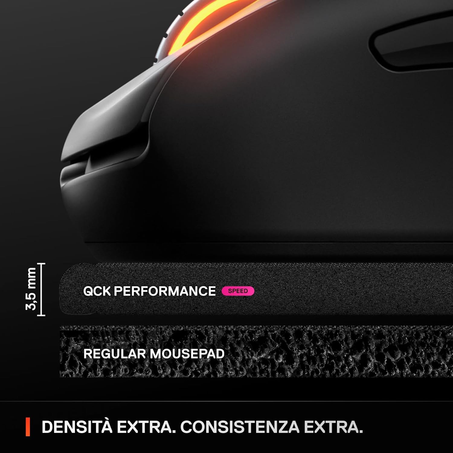 Detalle 2 de SteelSeries QcK L Performance Speed 490×420 mm