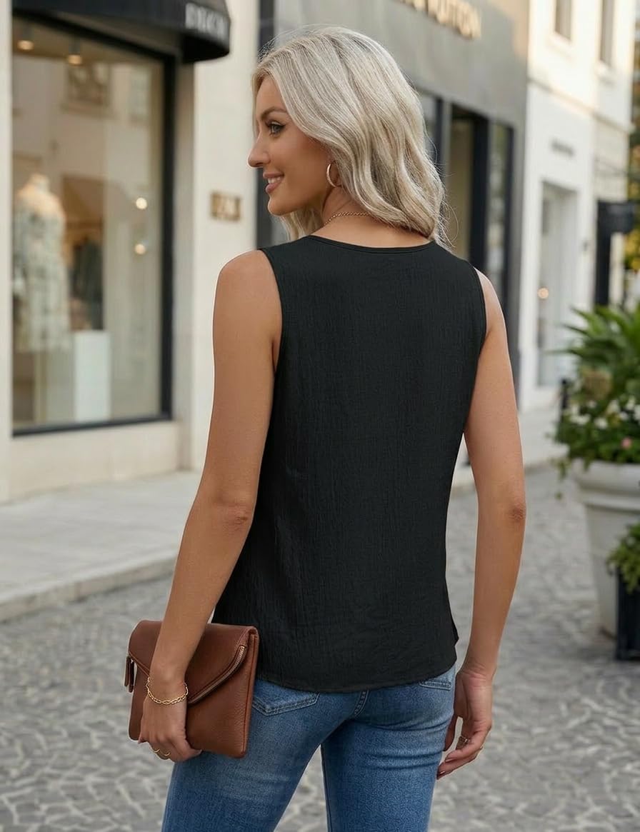 Thumbnail 2 de Chicrise Tank Top Damen V-Ausschnitt – luftiges Sommer-Top, ärmellos