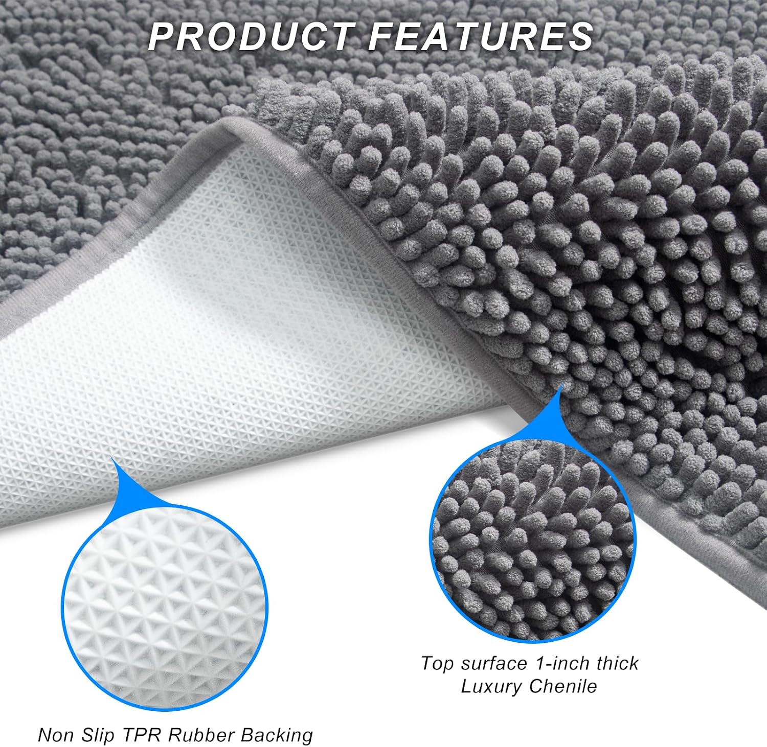 Detalle 1 de Kuyal Chenille Dog Mat
