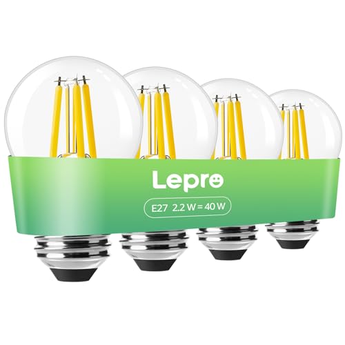 Detalle de Lepro Energieklasse A E27 LED Warmweiß 2,2 W, 470 lm, 2700 K – Glühbirne