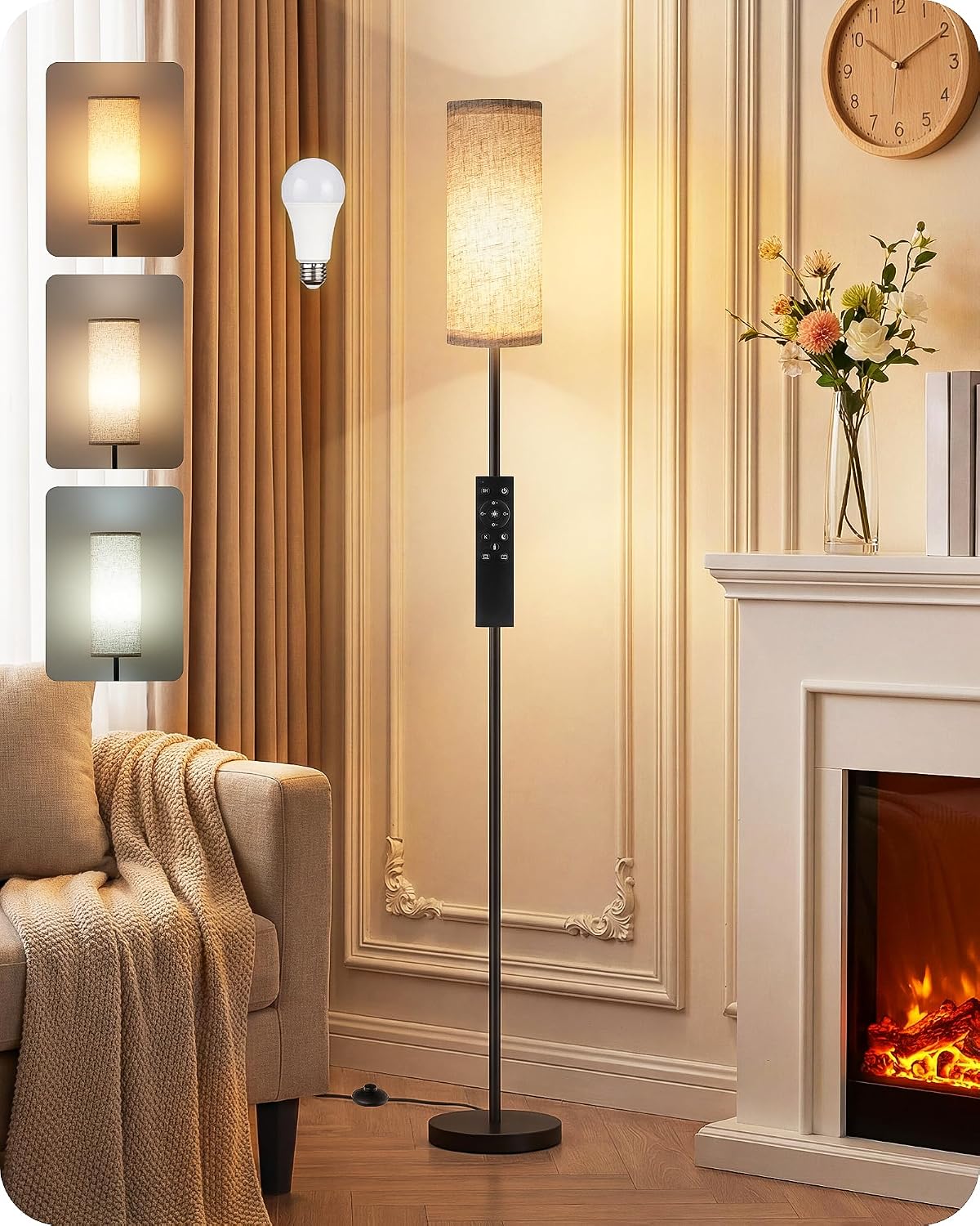 Detalle de GOEBLESON Floor Lamp 64.4-Inch