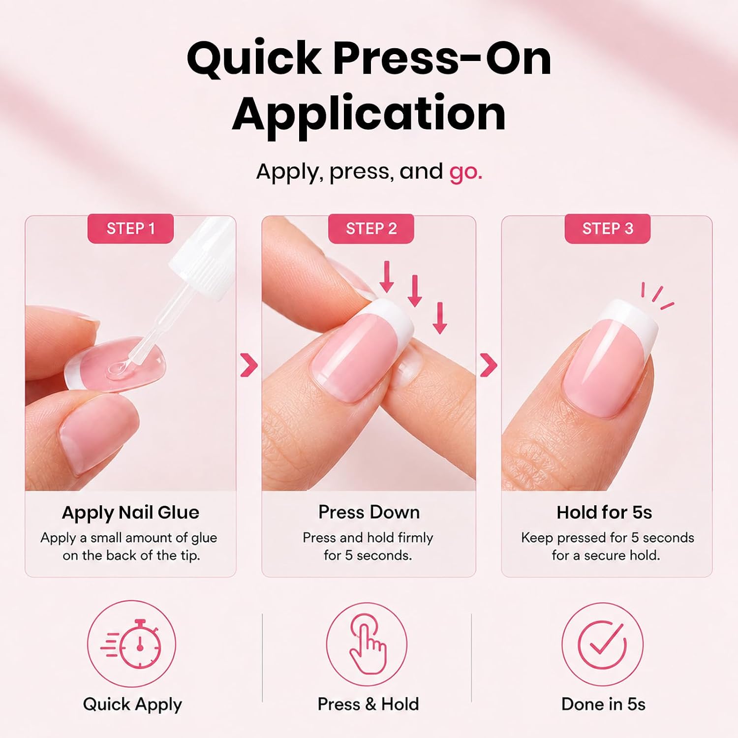 Thumbnail 3 de Beetles Press On Nail Glue Quick-Drying 10ml