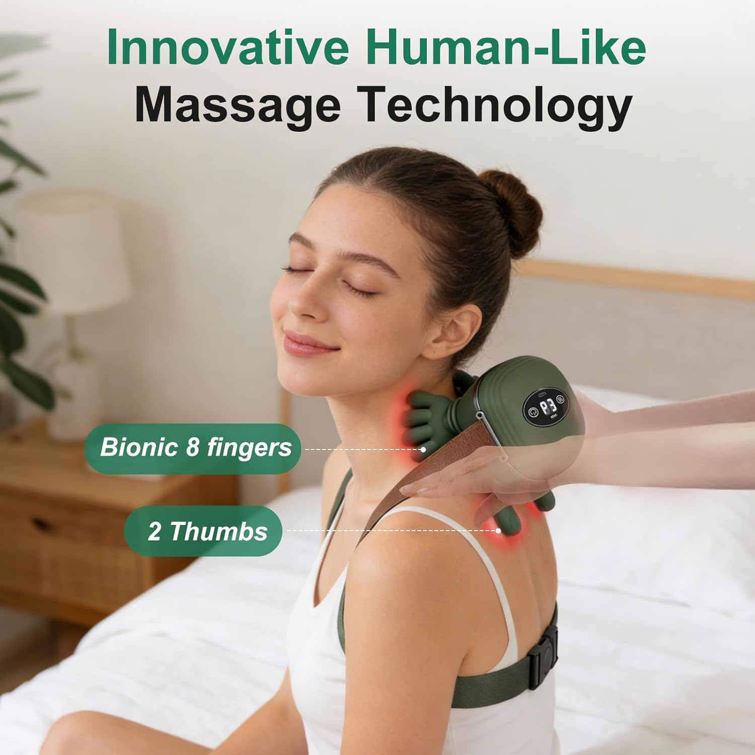 Detalle 2 de Human-Like Neck Massager with Heat for Pain Relief