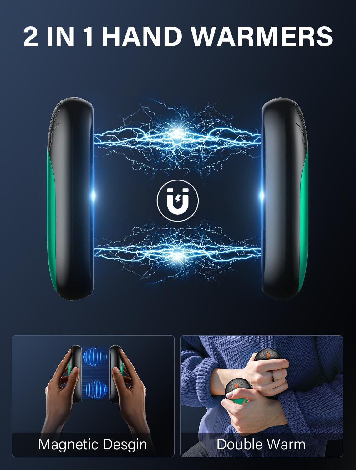 Detalle de Hand Warmers Rechargeable 2 Pack, 24 hr