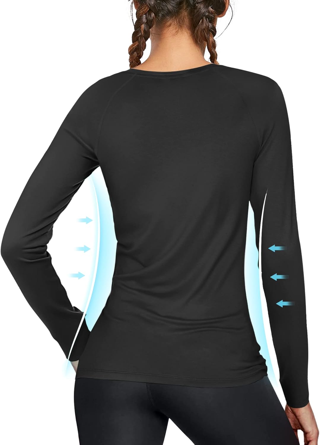 Thumbnail 1 de WISMBOX Women’s Long Sleeve Rash Vest with UPF 50+ UV Protection, Quick Dry & Tagless Comfort