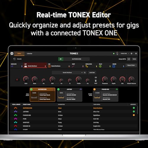 Detalle de IK Multimedia Tone X One pedal: versatilità AI Tone Modeled per chitarra ed effetti in pedaliera
