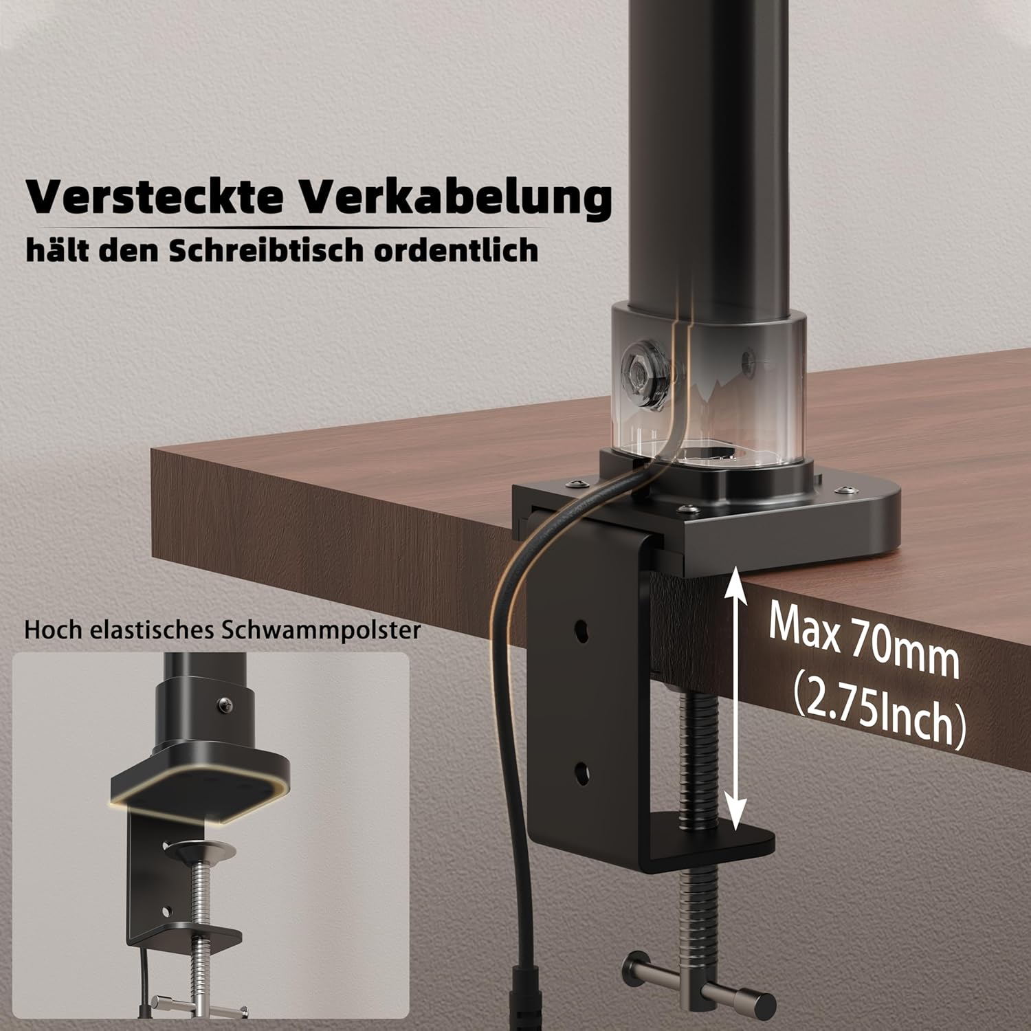 Thumbnail 3 de LOTTBUTY Doppelkopf Schreibtischlampe 24W 80cm