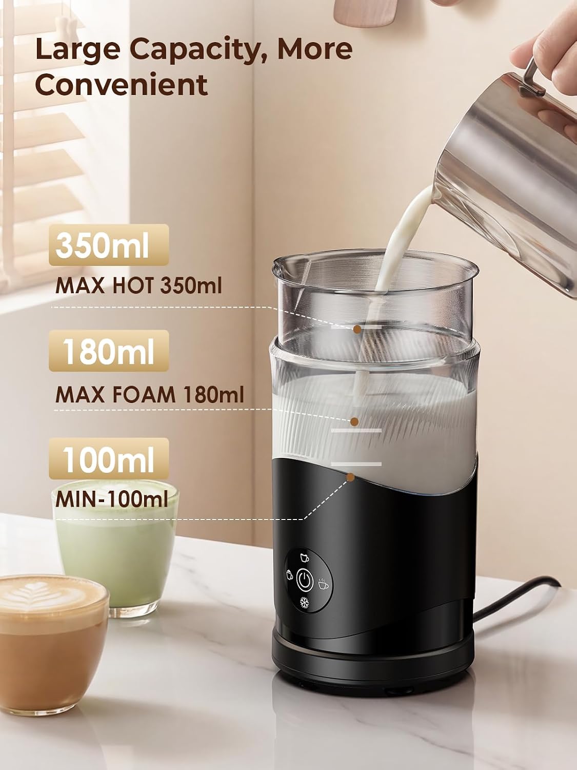 Detalle de Ecoflarix Milk Frother 350ml