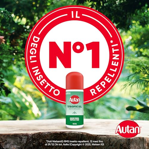 Detalle de Autan Tropical Spray Secco Bipacco – Repellente zanzare (2 x 100 ml)