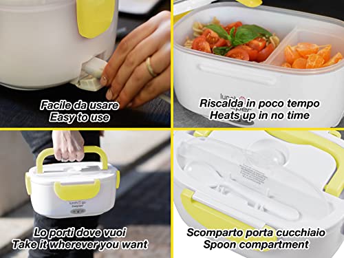 Detalle 2 de BEPER 90.920G scaldavivande elettrico portatile giallo con 2 contenitori