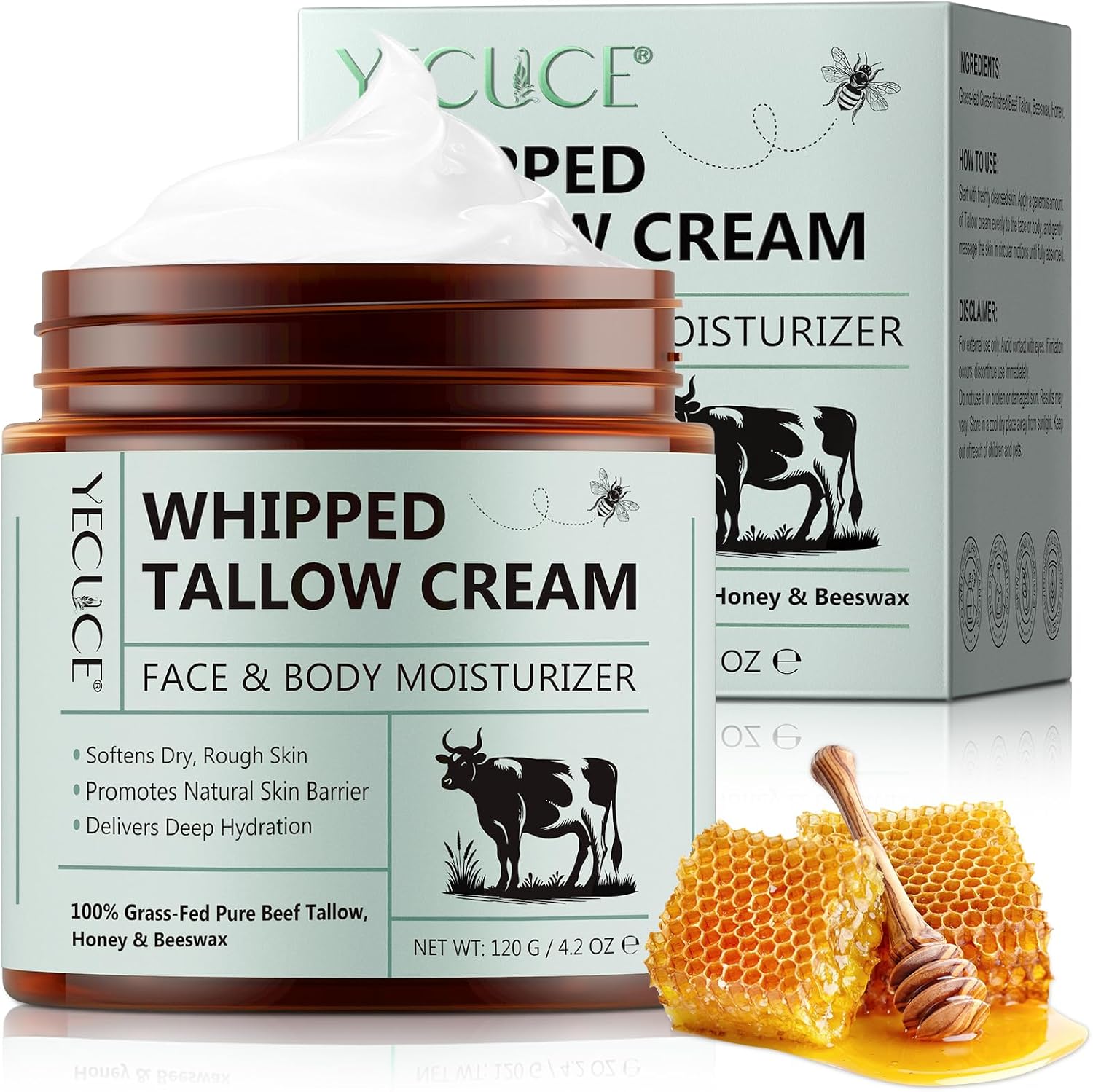 Detalle de Beef Tallow for Skin 120 g Crème visage et corps