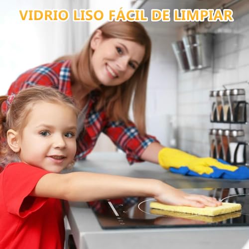 Thumbnail 6 de Alemania Placa Vitrocerámica 2 Zonas 30 cm (1200W + 1800W) – Encastrable o Portátil