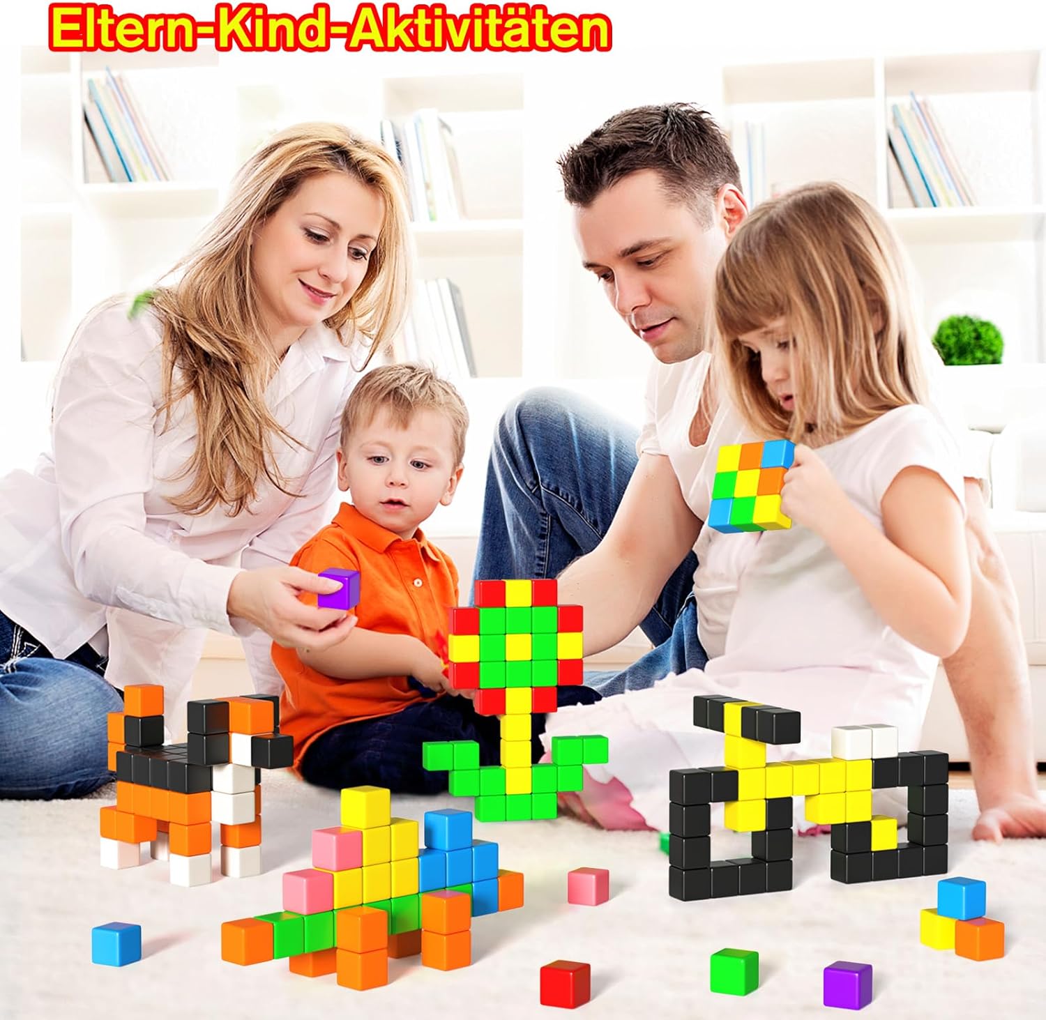 Thumbnail 4 de Apluses 54-teilige Magnetbausteine fĂĽr Kinder đź§©