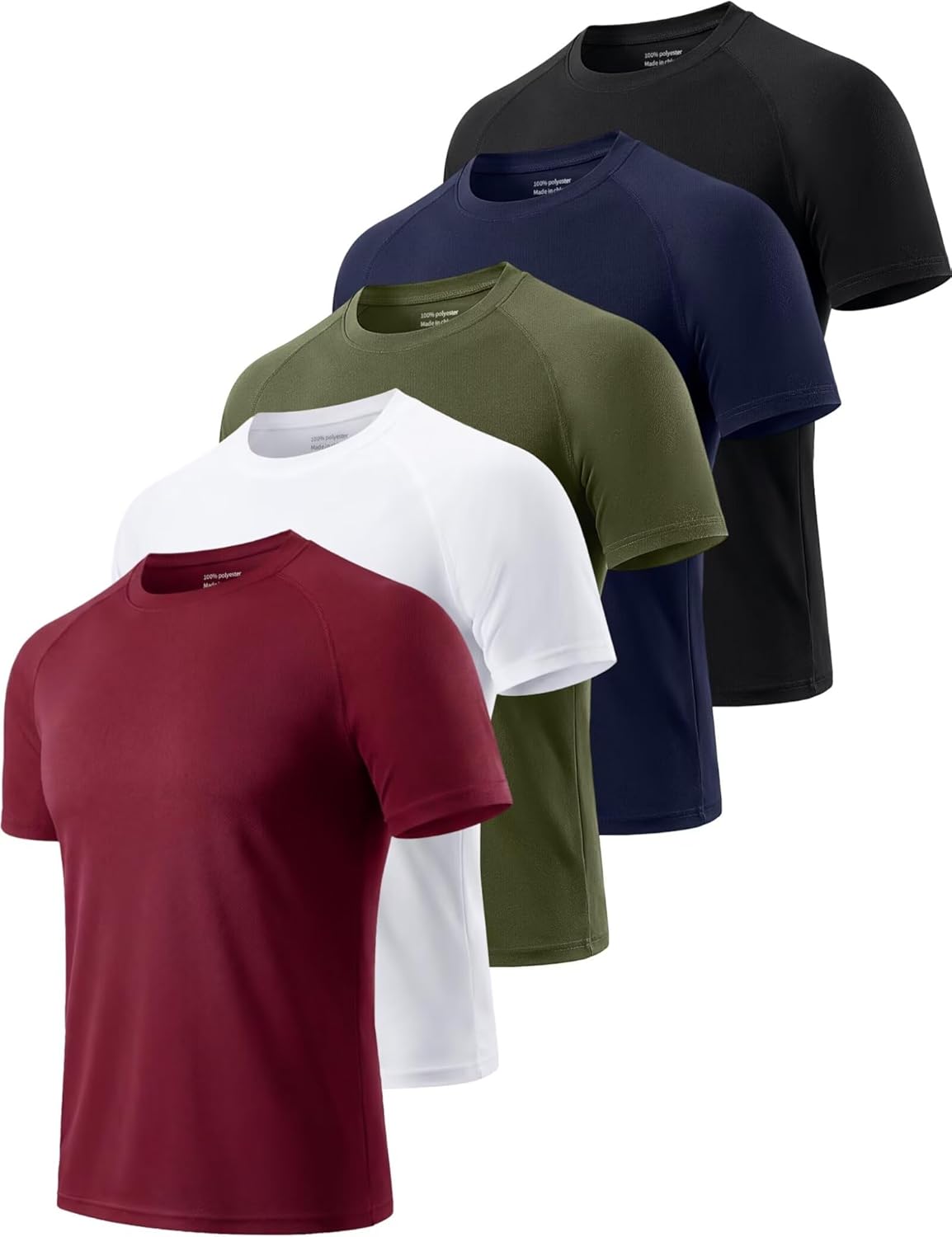 Thumbnail 6 de Gaiatiger 3/5 Pack Gym Shirts for Men – Quick-dry, breathable reflective running tops