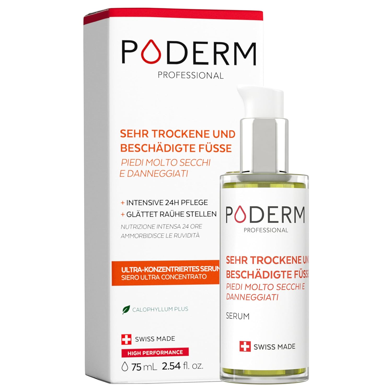 Detalle de PODERM Serum 24 Stunden 🦶