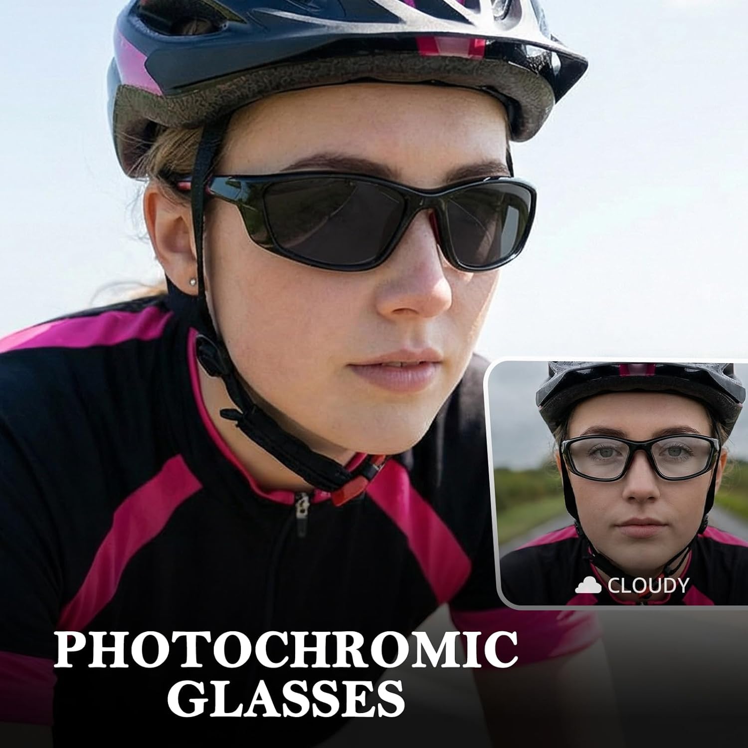 Thumbnail 1 de Photochromic UV400 running sunglasses