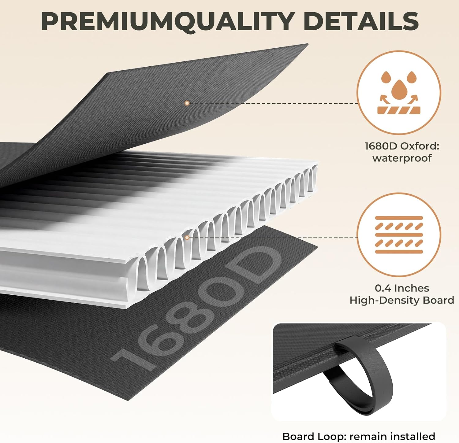 Detalle de King Size Bunkie Board 76 x 80 in.