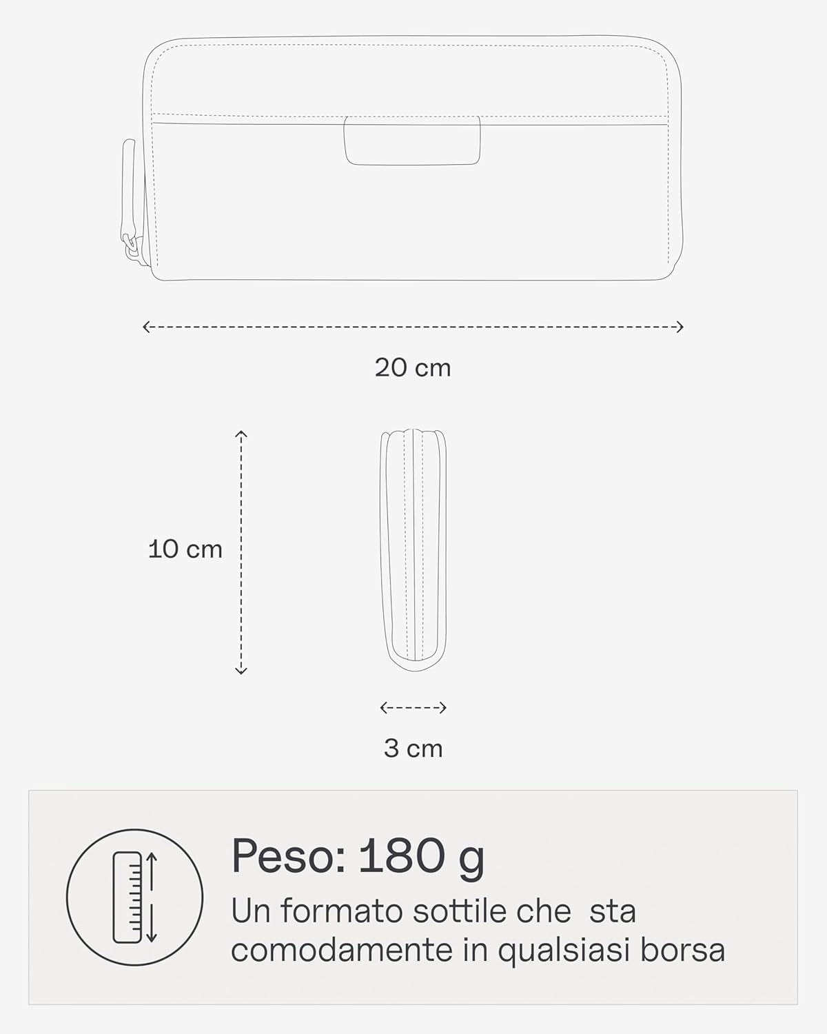 Thumbnail 4 de Kapten & Son Portafoglio Donna Bergen Pro Wallet Large All Black – Portafoglio grande con 14 slot e portamonete zip