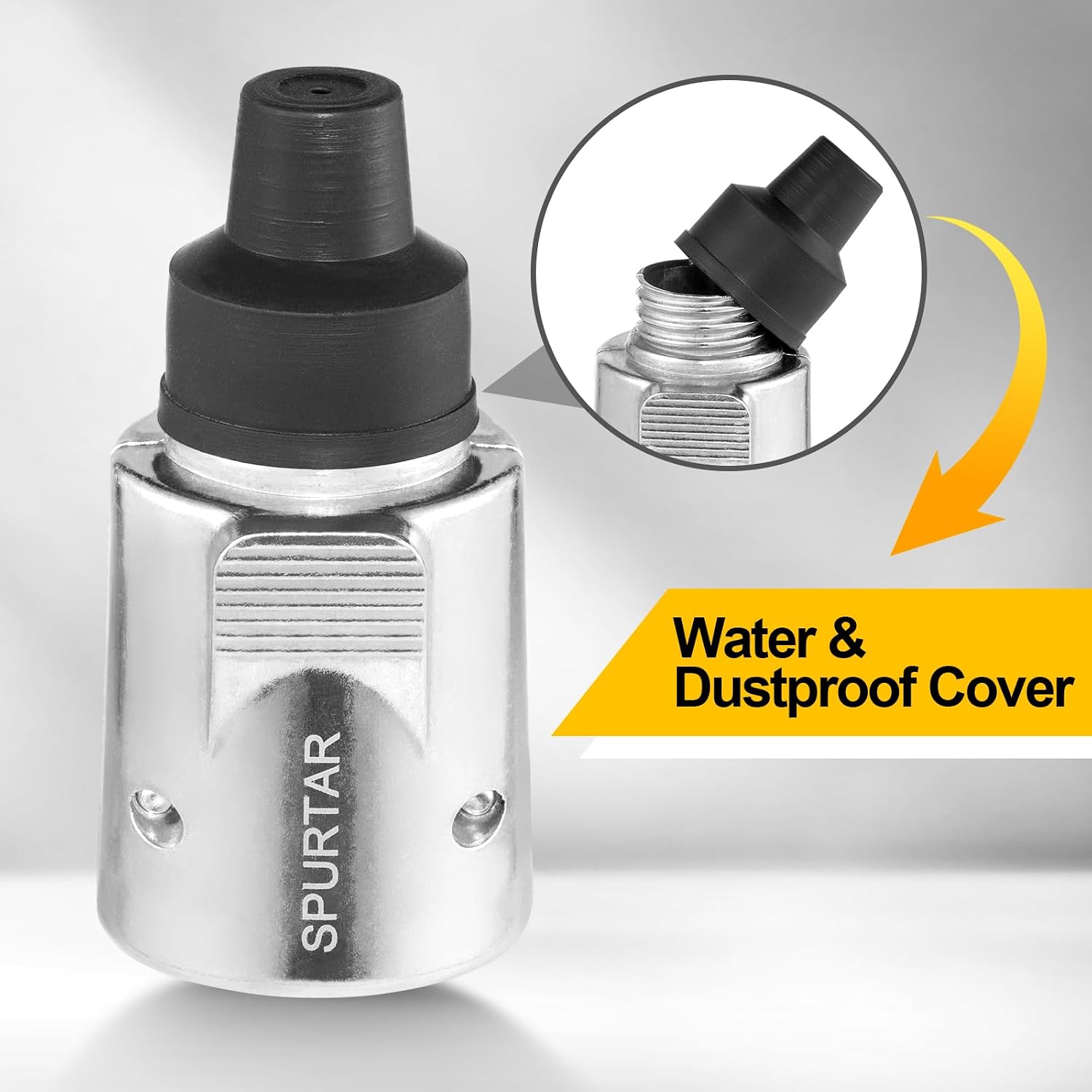 Thumbnail 4 de Spurtar 7 Pin Trailer Plug 12V – Heavy-Duty Towbar Socket, Waterproof Aluminum Alloy
