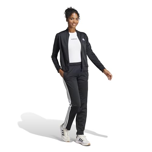 Detalle 2 de adidas Donna Essentials 3-Stripes Track Suit nera, taglia L