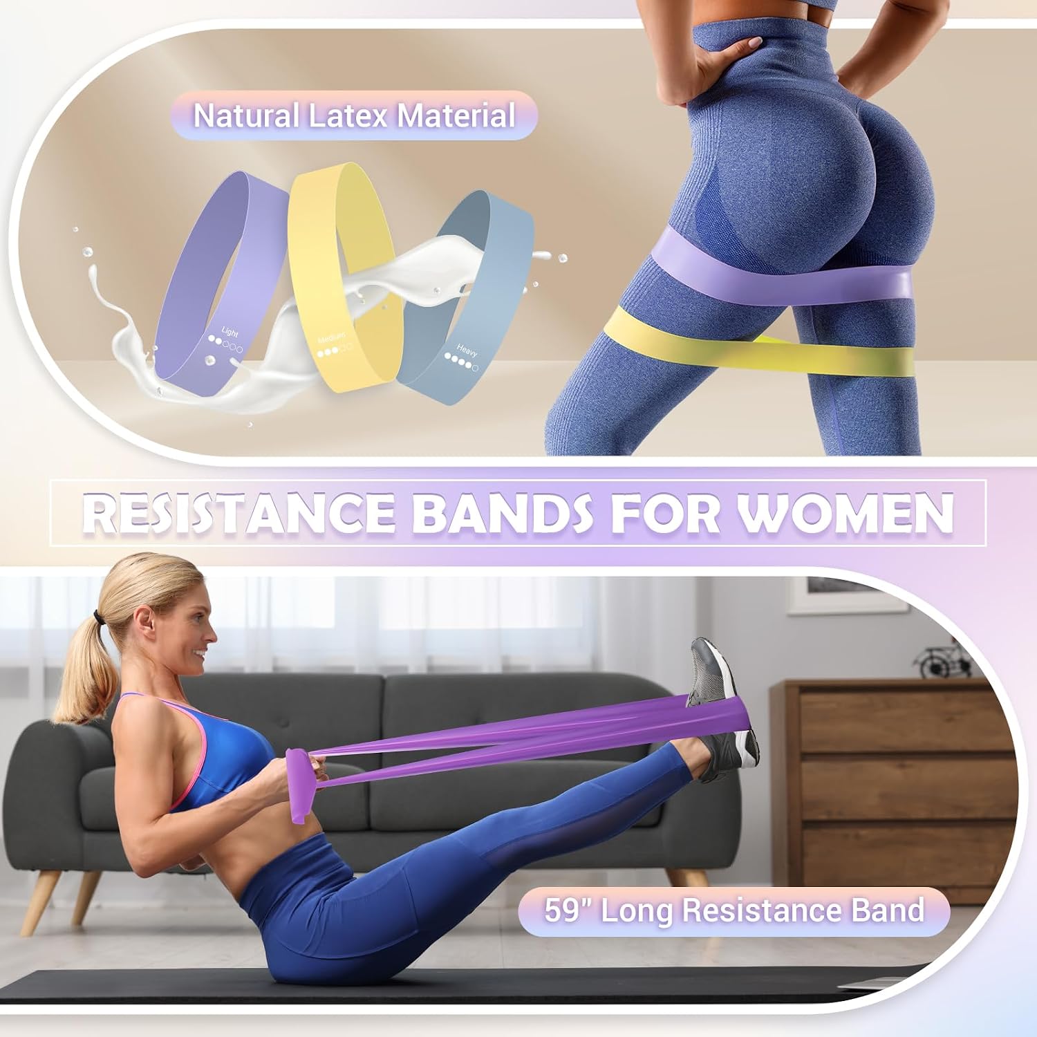 Detalle de PALECLOUDS Pilates Starter Kit 12 inch ring