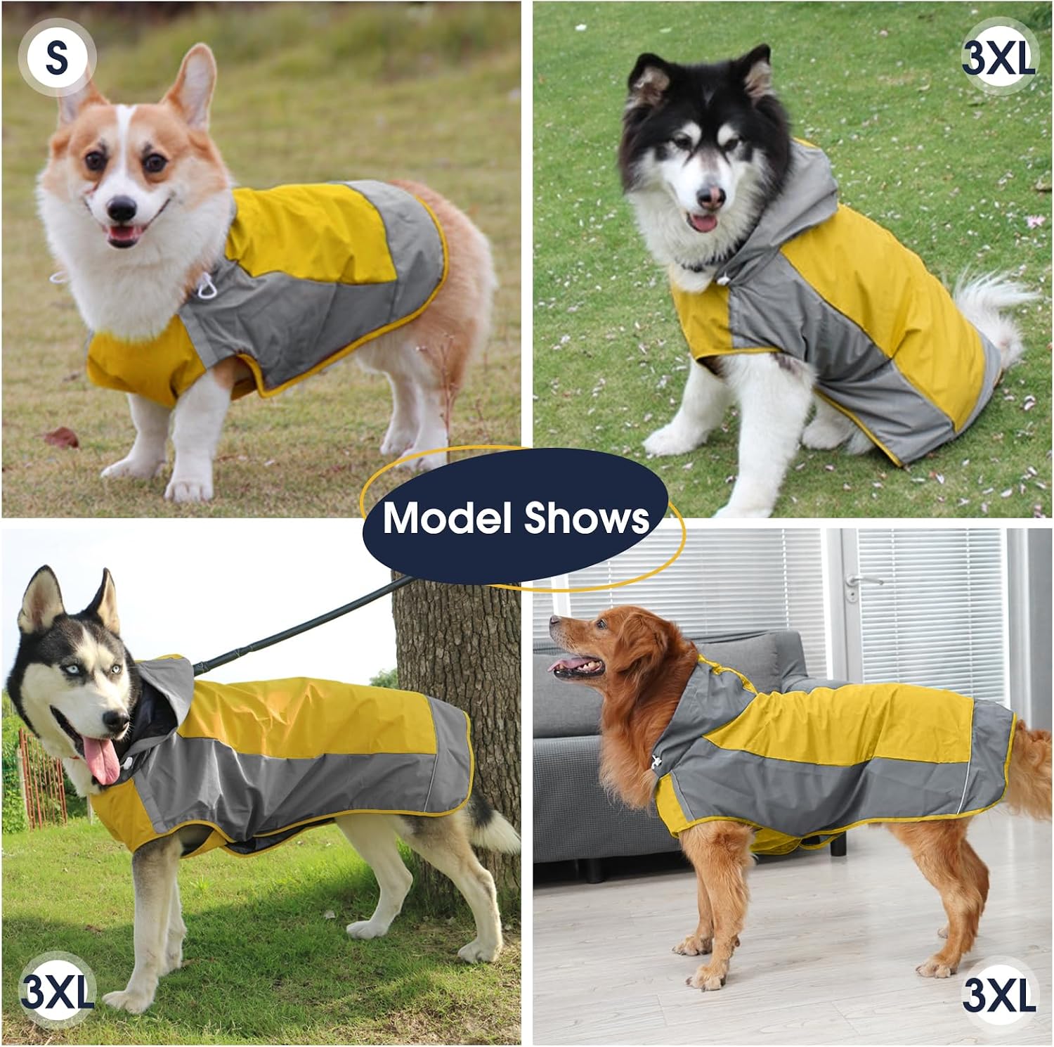 Detalle 2 de IECOii Dog Raincoat, XXL