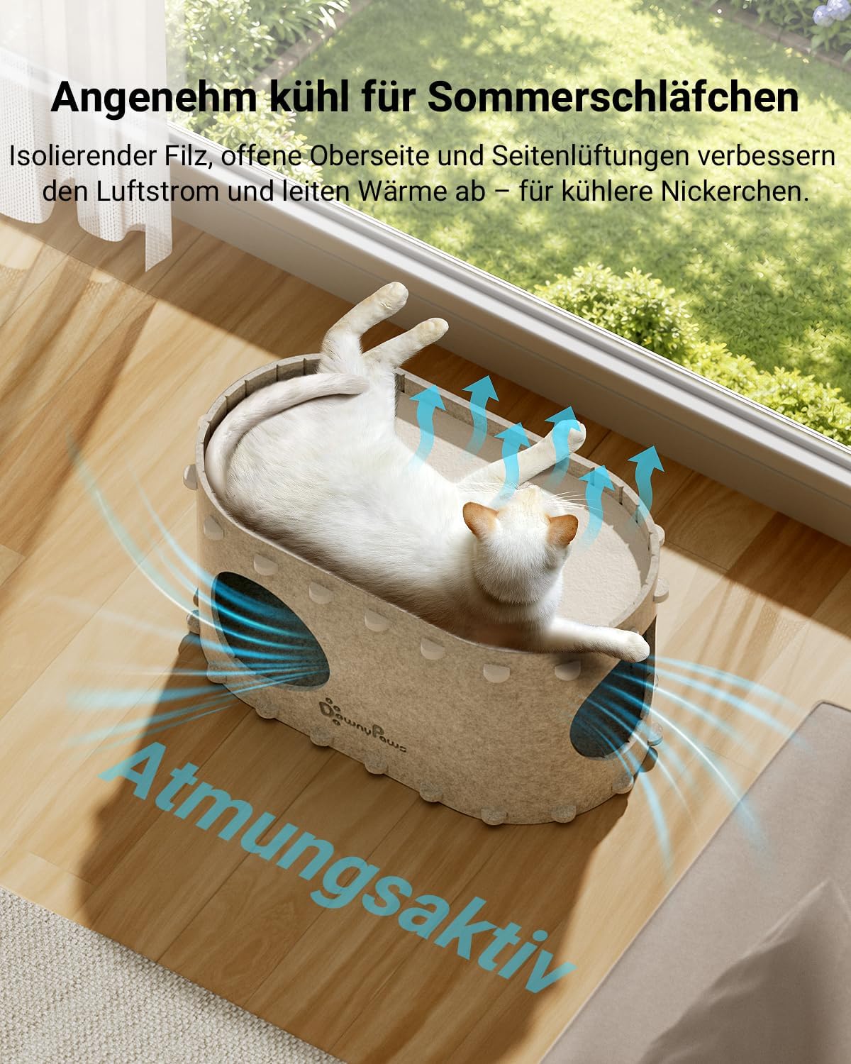 Thumbnail 3 de Katzenhöhle Filz 58x33x30cm PeekaPurr
