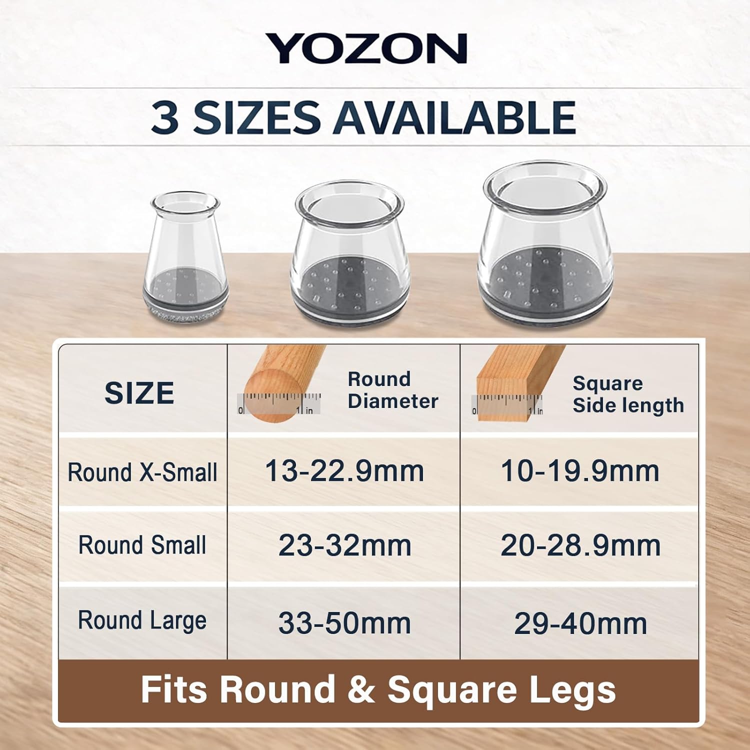 Thumbnail 1 de 24 Pcs Chair Leg Floor Protectors: Felt Pads and Sliders for Hardwood, Tile & Laminate Floors