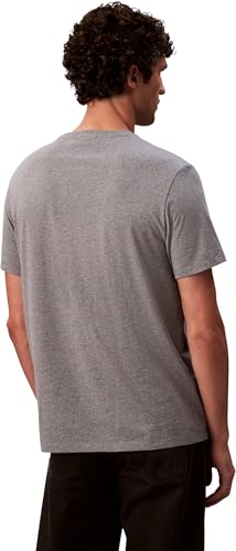 Detalle 2 de Calvin Klein Jeans SS Badge 30S Jersey Classic Tee LV04RC272G – T-shirt gris coton régénératif