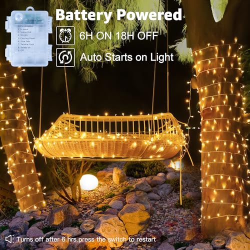 Thumbnail 2 de Hopexy Battery Fairy Lights, 10m (100 LEDs) with Timer and 8 Modes – Warm White