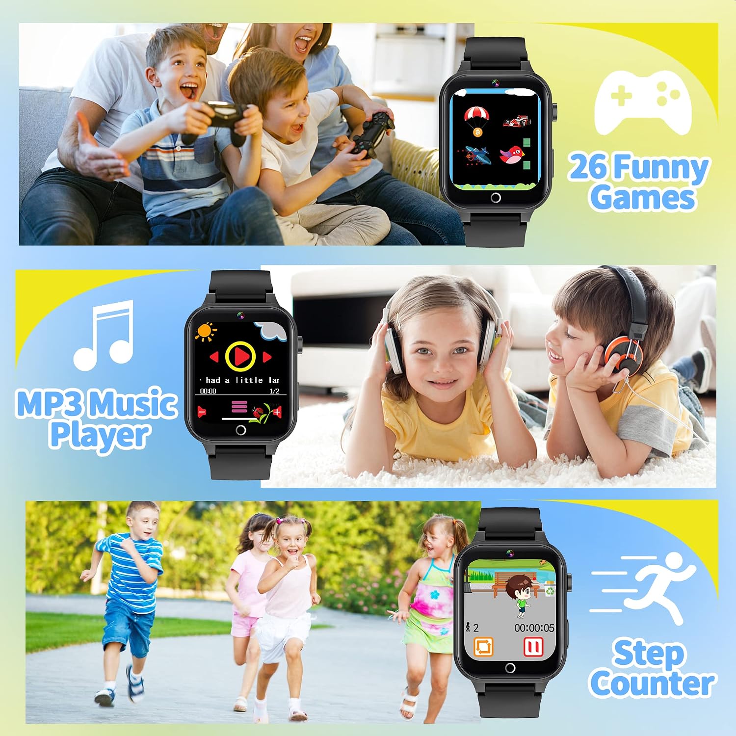 Thumbnail 2 de YEDASAH Montre Connectée Enfant 39 Jeux