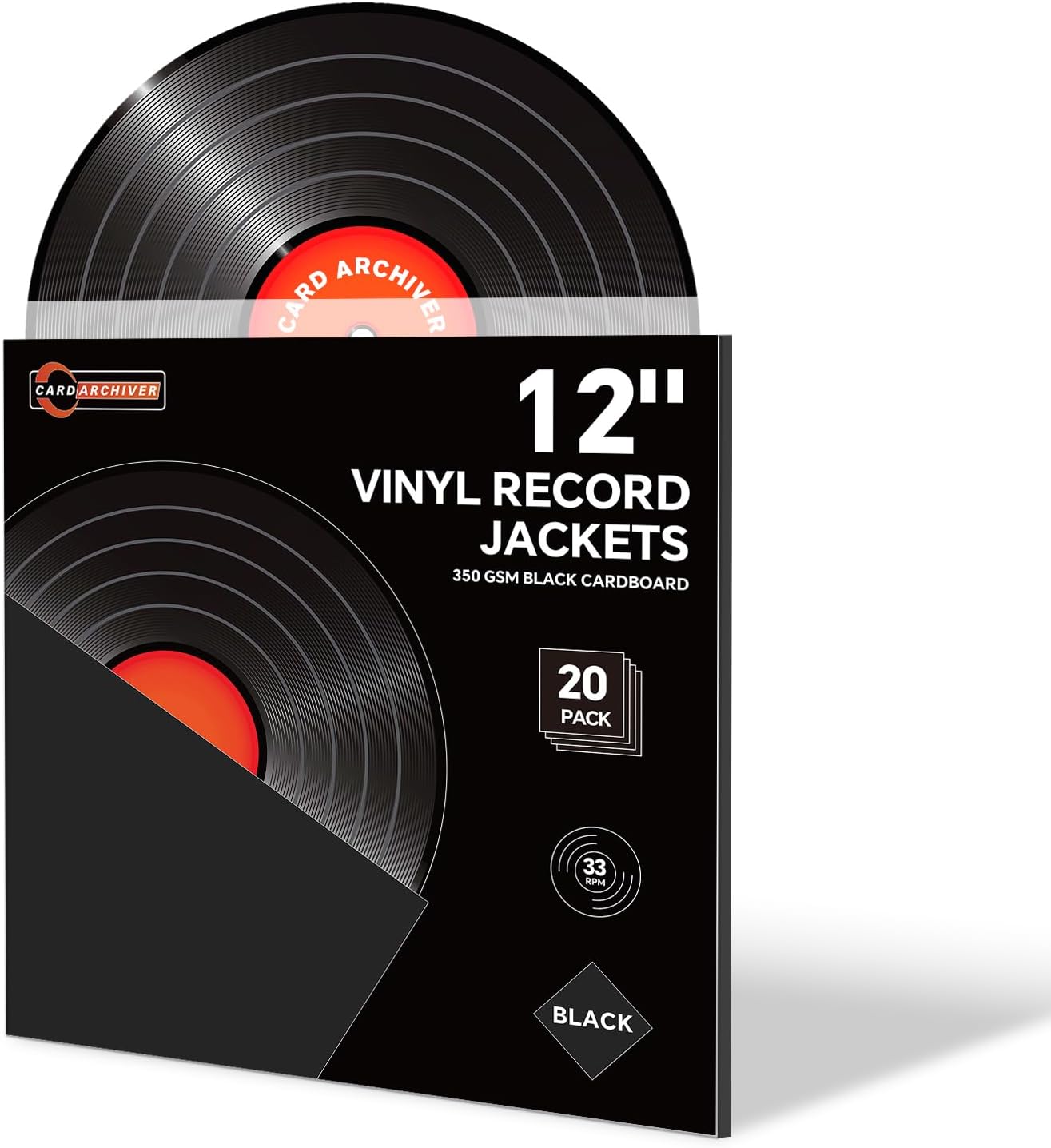 Thumbnail 6 de 5-Pack 12-Inch Vinyl Record Toploader - 7mm Rigid PVC Outer Sleeves