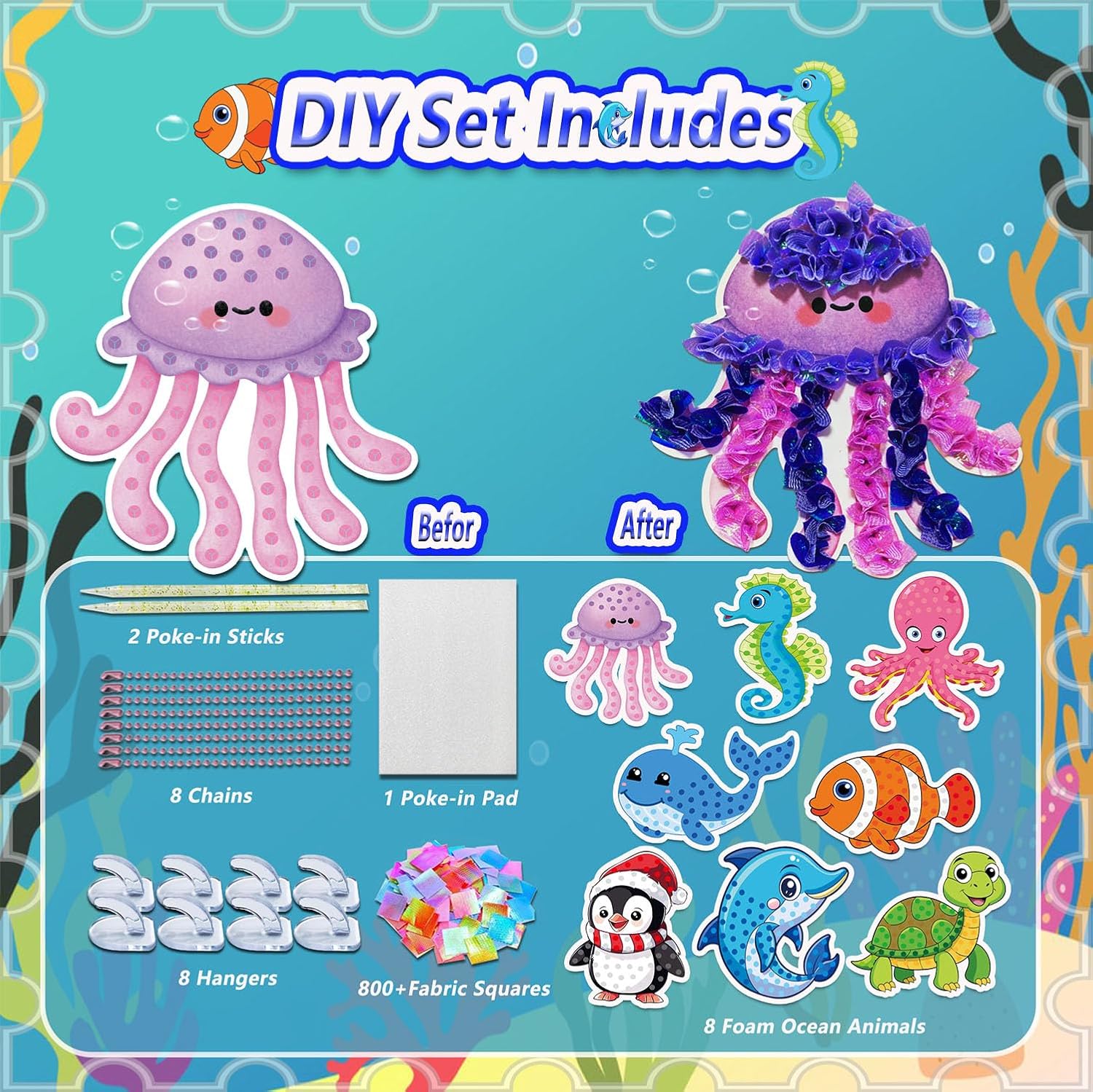Thumbnail 6 de JRD&BS WINL Poke in Art Kit for Kids (Ocean Animal)
