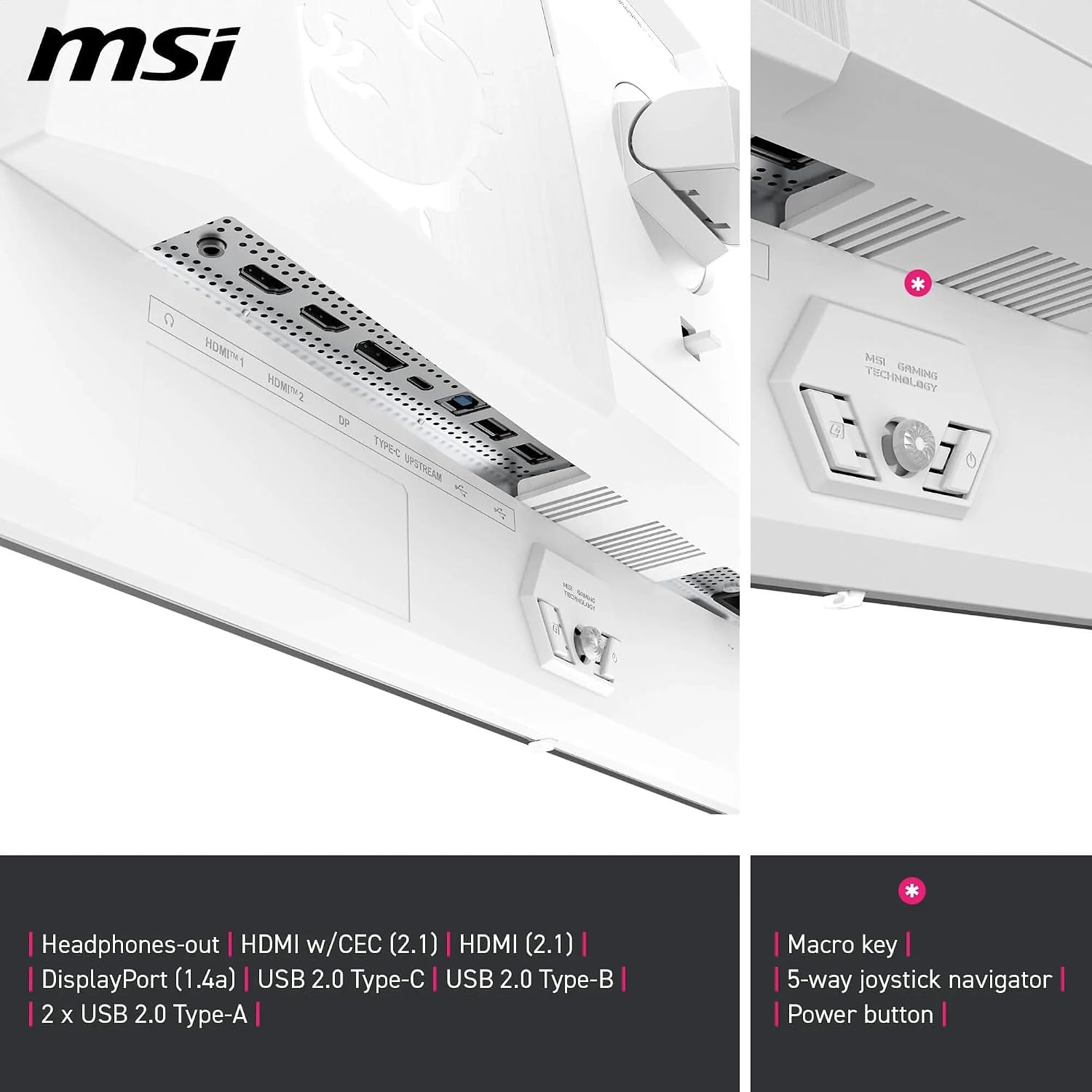 Detalle de MSI MPG 321URXW QD-OLED 240Hz 4K Gaming Monitor