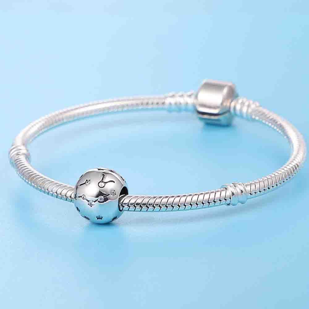 Thumbnail 1 de CQWVB Damen Charm Anhänger Sternzeichen aus 925 Sterling Silber (12 Sternbilder) – passend für europäische Armbänder & Ketten