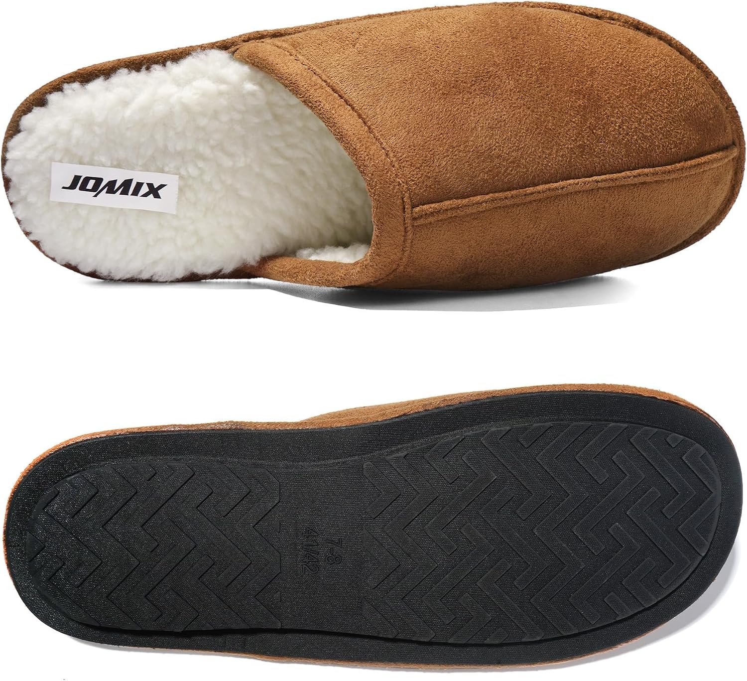 Thumbnail 6 de JOMIX herenpantoffels, klassiek bont en zacht pluche voor de winter
