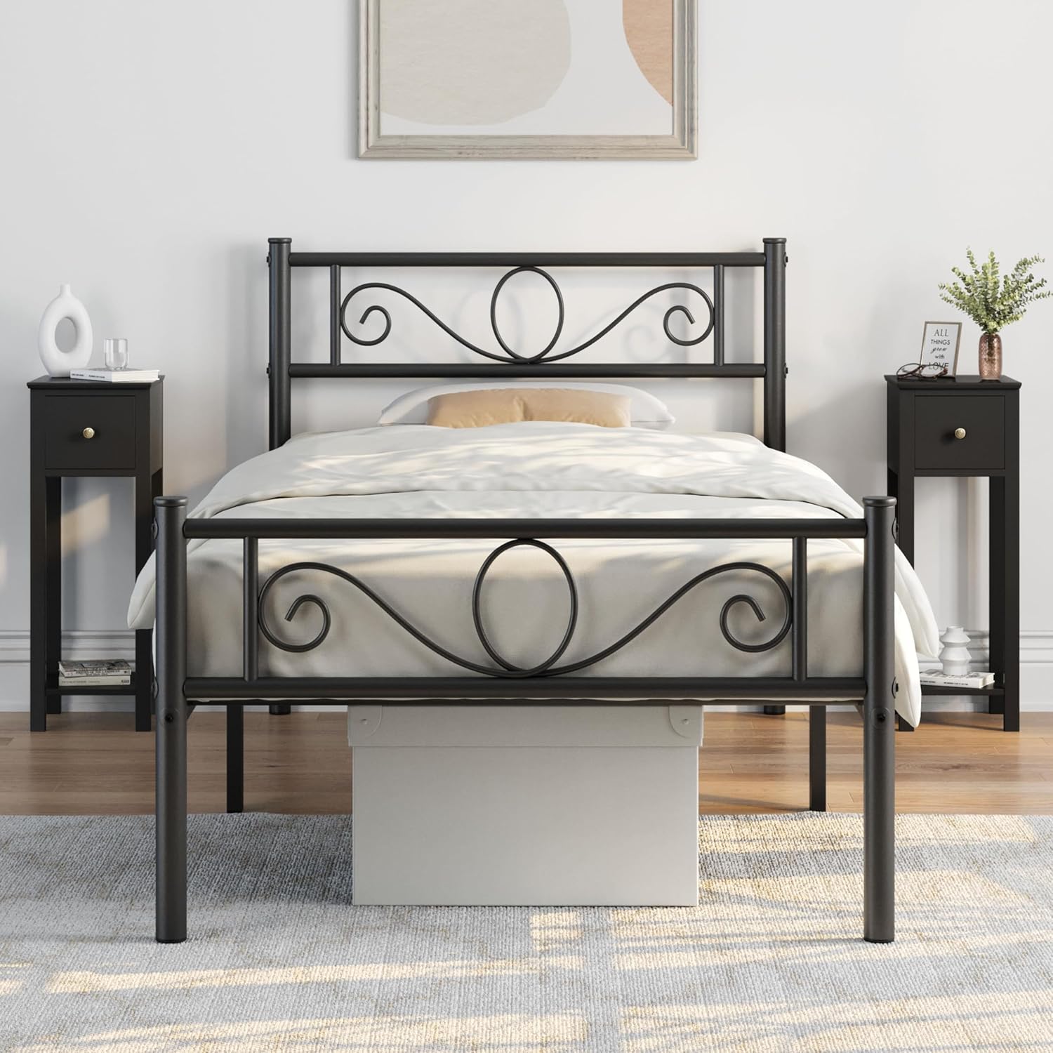 Detalle de Yaheetech slim bedside tables set of 2