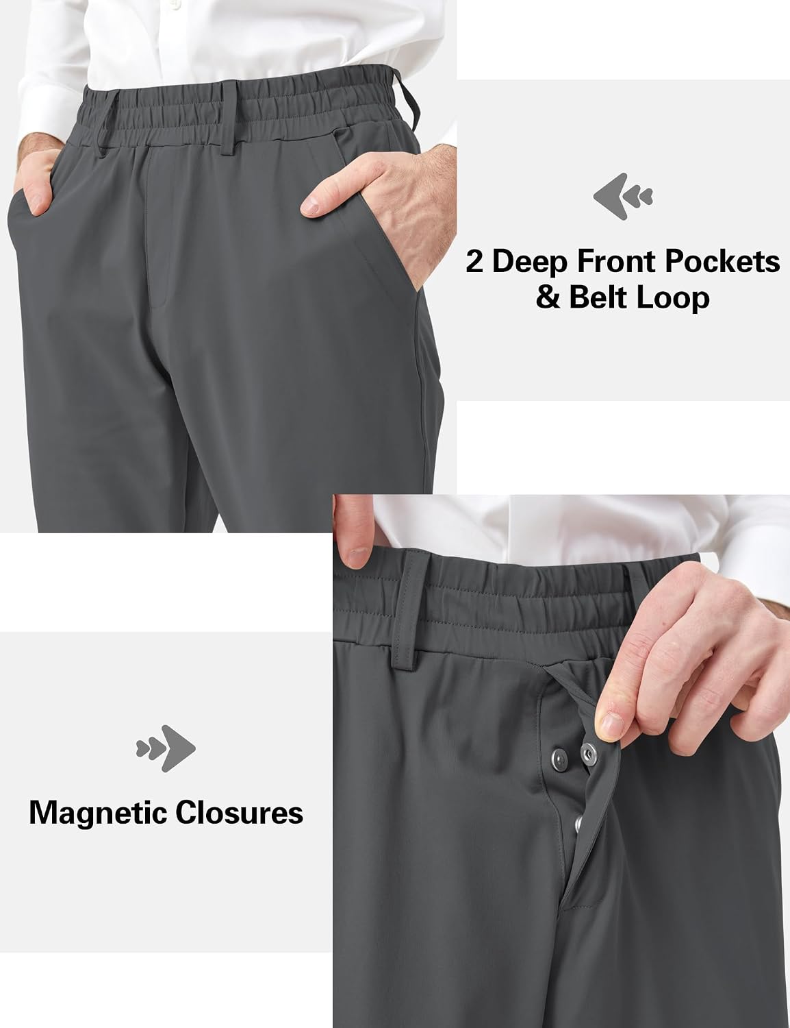 Thumbnail 4 de Men's Dress Pants, 100% Polyester