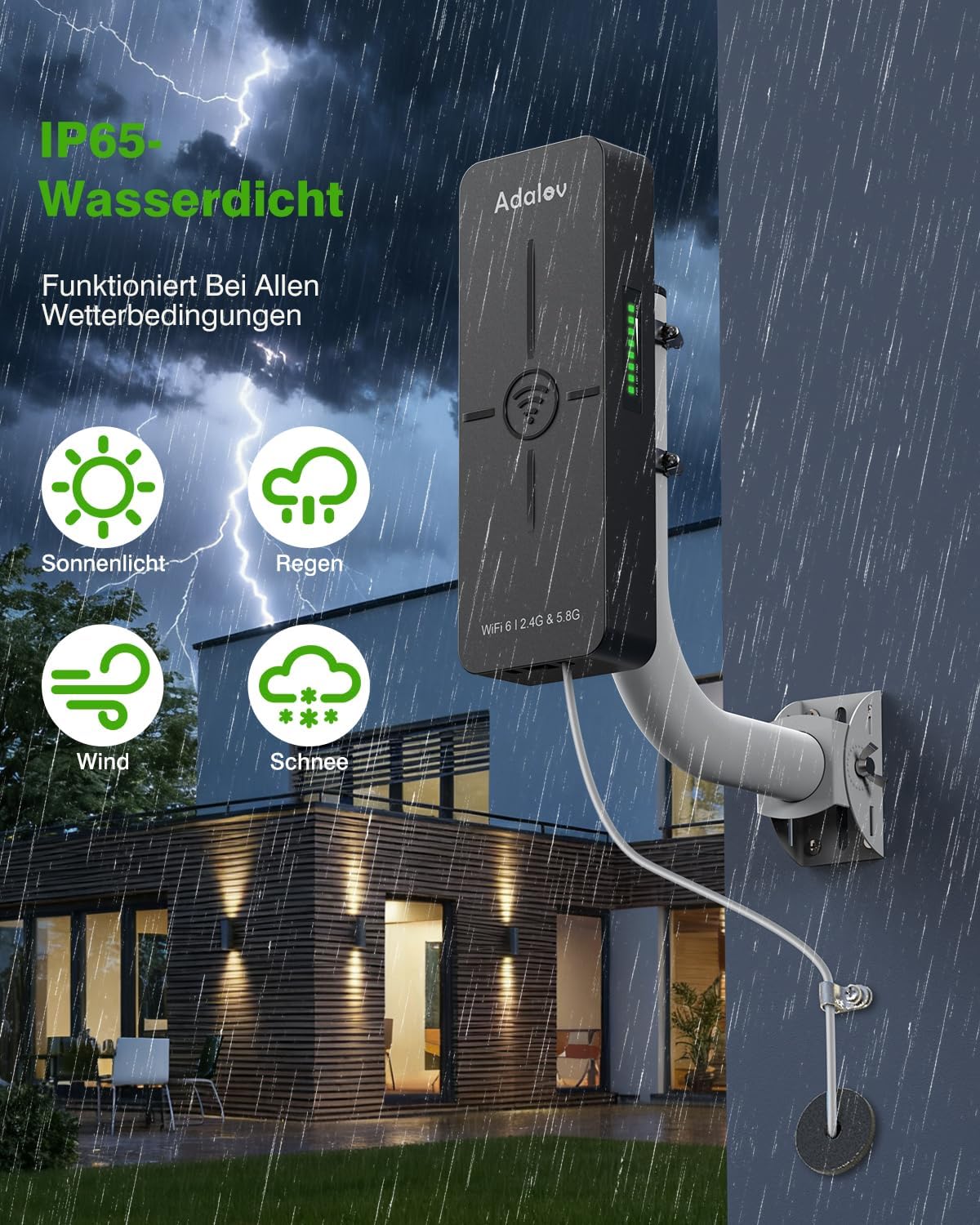Thumbnail 6 de AdaLov CPE882 WLAN-Bridge Outdoor für WiFi 6, 5 km