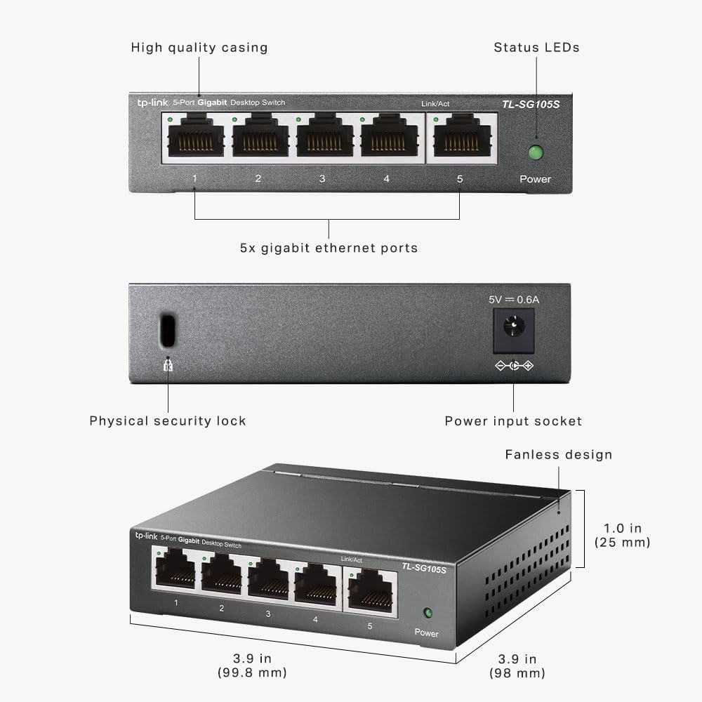 Thumbnail 6 de TP-Link TL-SG105S 5‑port Gigabit switch 📶