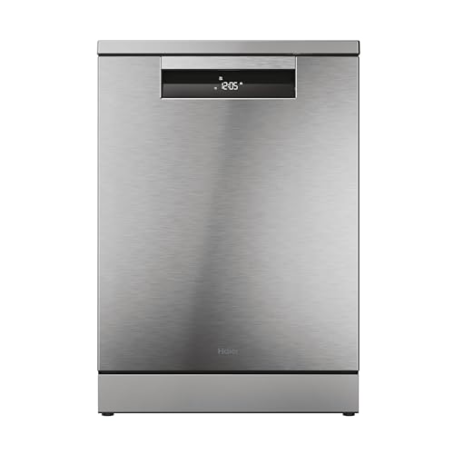 Detalle de Haier I‑Pro Shine Serie 3 XF 5C4M1X: Lavavajillas independiente 60 cm con 15 servicios, IA y apertura automática
