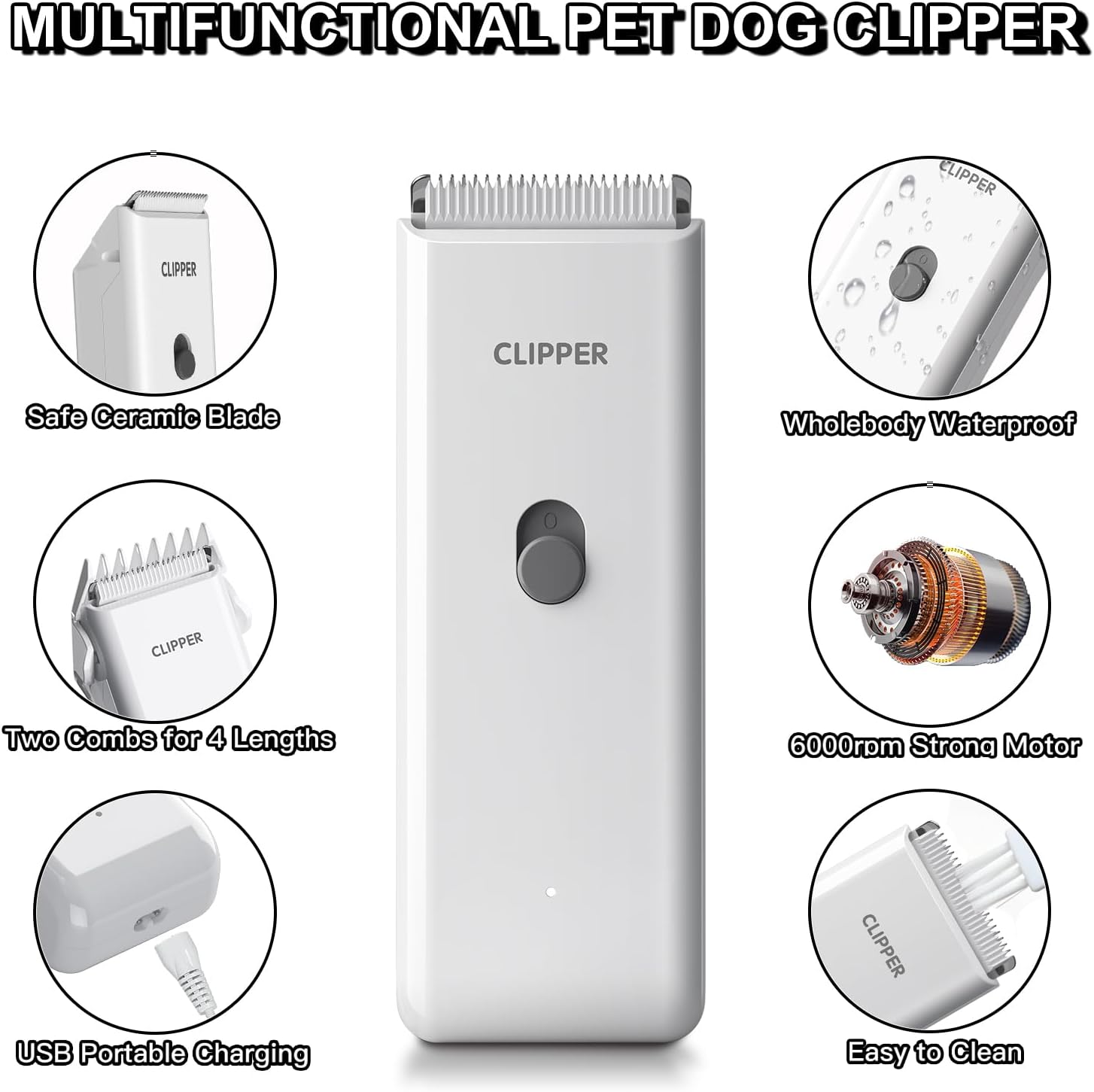 Thumbnail 5 de Cussity Dog Grooming Kit for thick coats