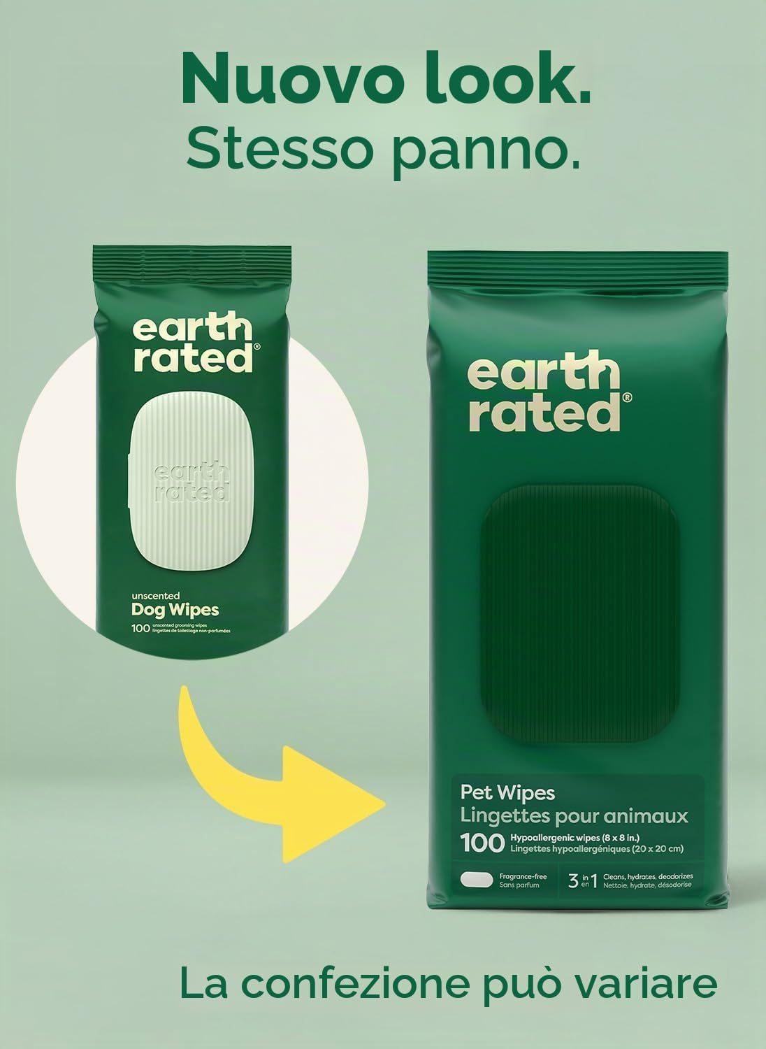 Thumbnail 1 de Earth Rated Salviette ipoallergeniche per Cani – 100 pezzi, senza profumo