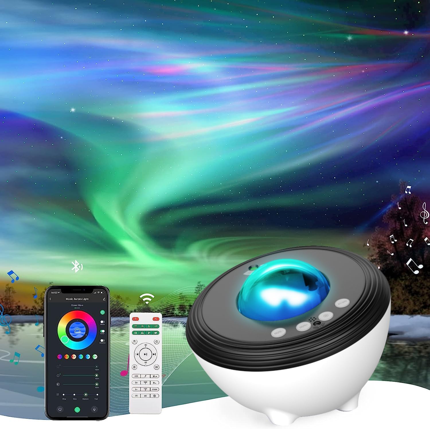 Thumbnail 6 de YunLone Galaxy Projector 33 lights with Bluetooth speaker