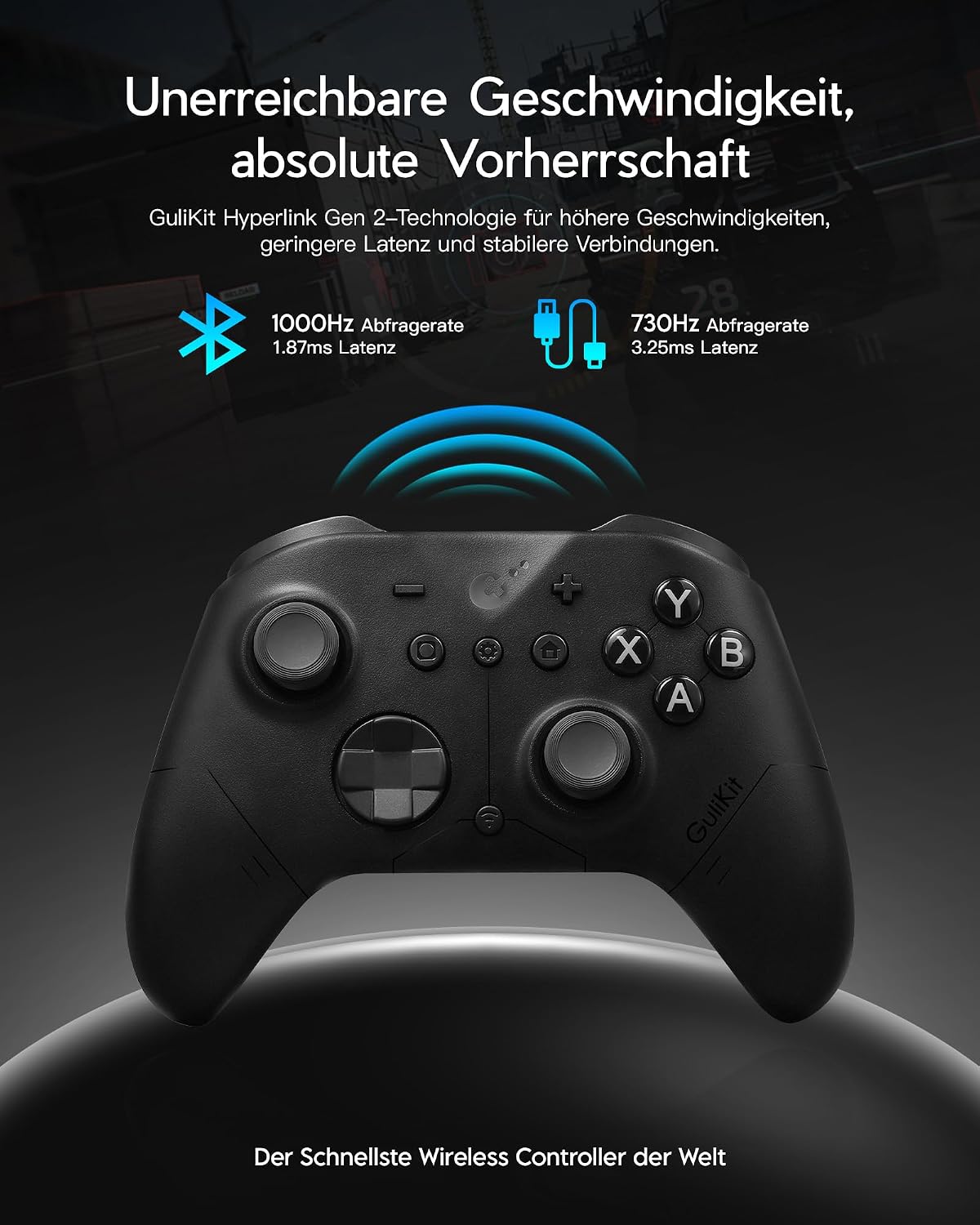 Thumbnail 1 de GuliKit ES PRO Wireless Controller – niedrige Latenz, TMR-Sticks und bis zu 30 Stunden Akku für PC, Windows, Android, iOS & Switch