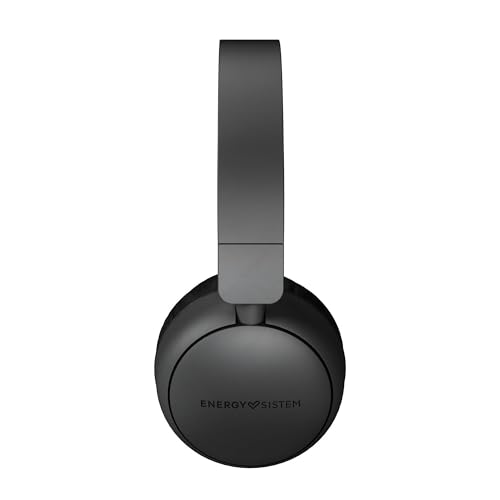 Detalle de Energy Sistem Auriculares de Diadema (Negro) con plástico 100% reciclado, cable extraíble y micrófono