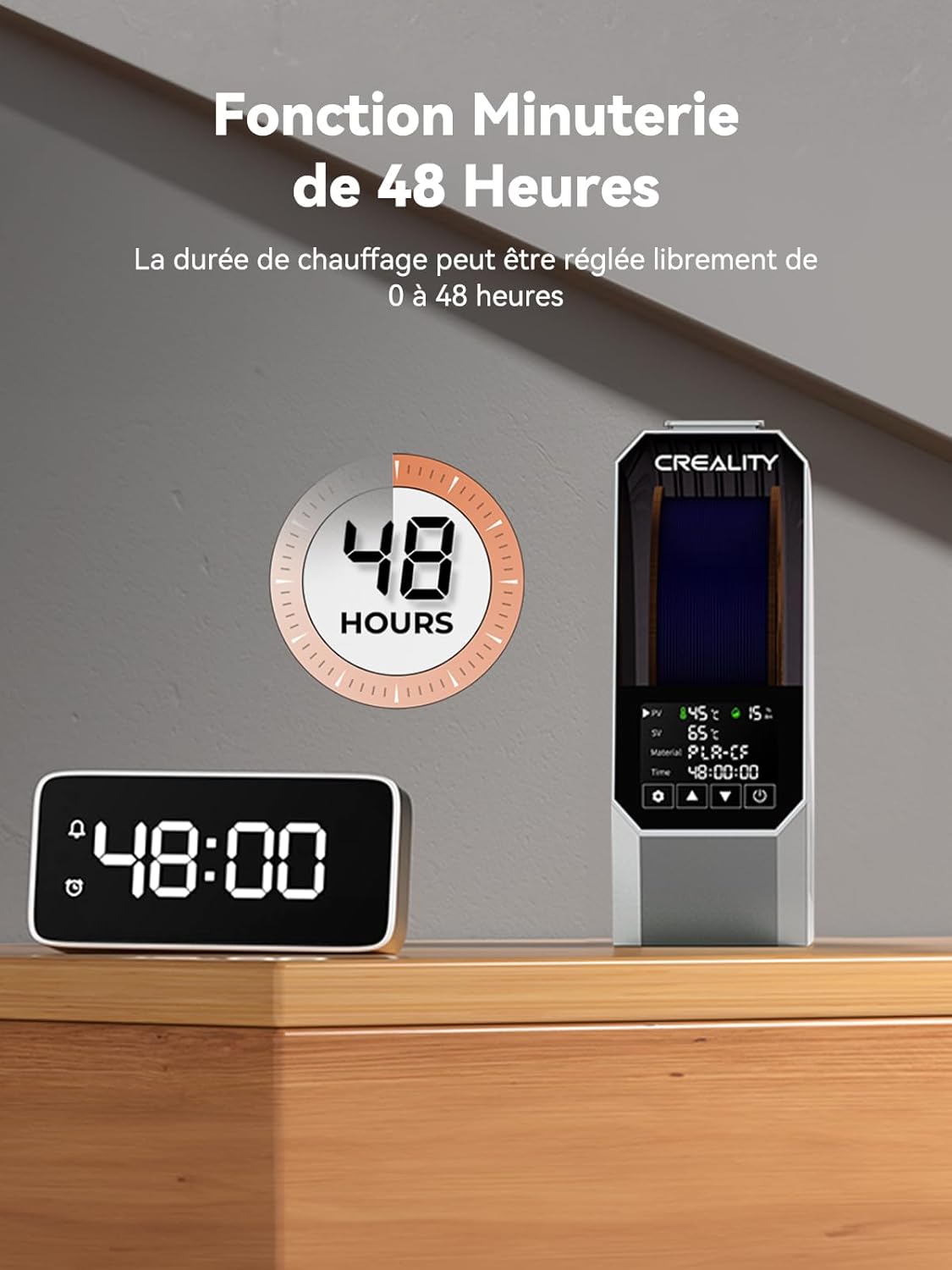 Thumbnail 5 de Creality Space Pi sèche-filament 3,7 pouces 🖨